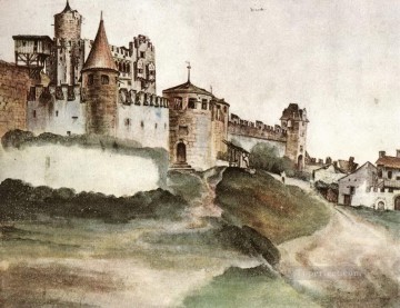  Durer Oil Painting - The Castle at Trento Albrecht Durer